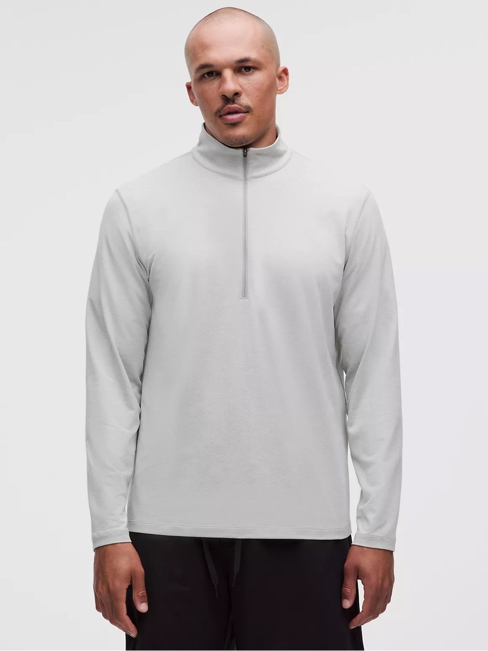 Men's Lululemon Soft Jersey Half Zip - Heather Gray